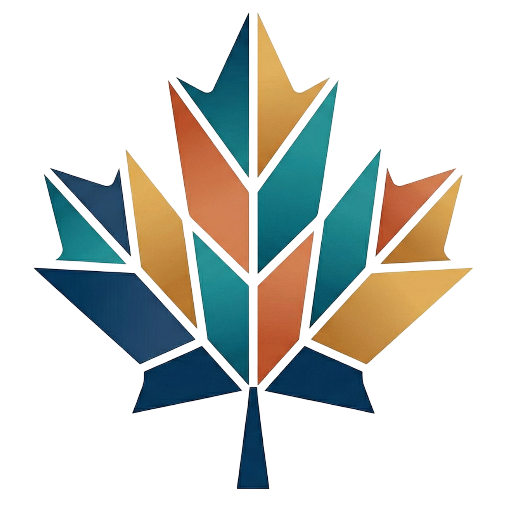 Canada Therapy & Wellness Mosaic Leaf Logo